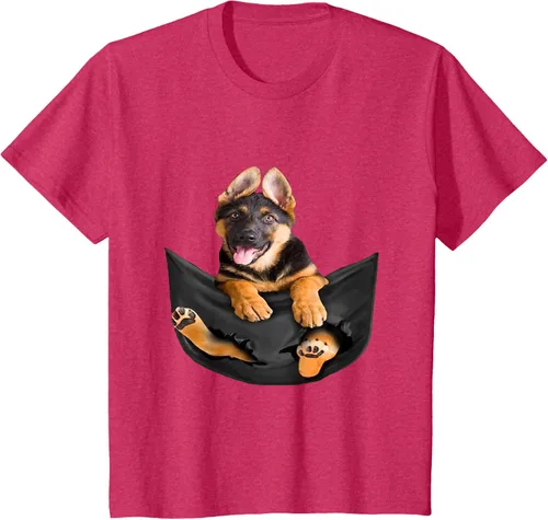 Vista 49 de Dog Lovers Gifts - Camiseta divertida con cara de perro con bolsillo, Negro, S
