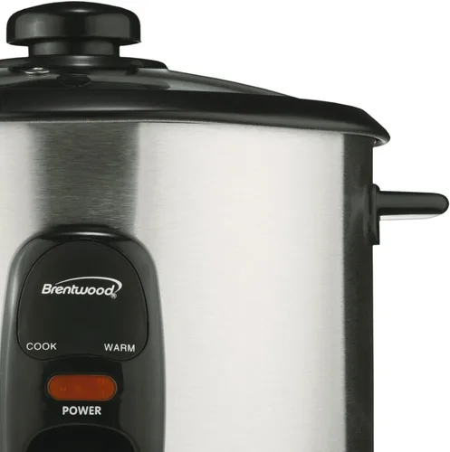 Vista 5 de Brentwood TS-20 Olla arrocera, 10 tazas, acero inoxidable