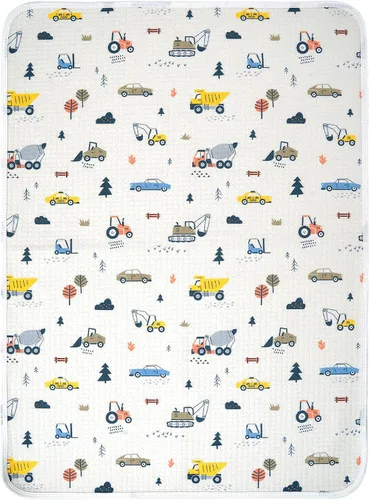 Vista 13 de haakaa Forros impermeables para cambiador (1 unidad, 19.7 x 27.5 pulgadas, flor de miel) Reusable Waterproof Baby Changing Mat with 100% Cotton