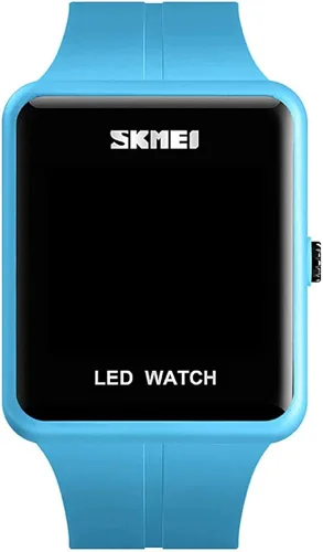 Vista 4 de Gosasa Reloj digital LED de cara grande, fecha, hora, 3bar, impermeable, reloj de pulsera para hombres y mujeres