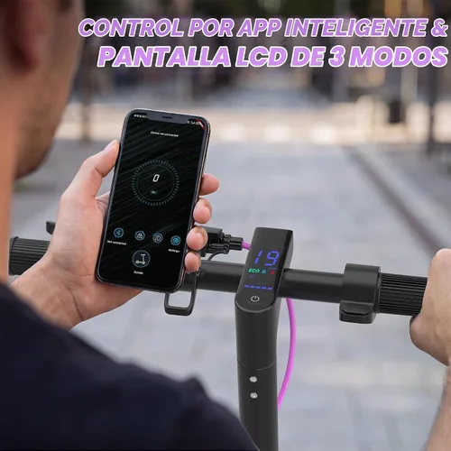 Vista 7 de Aovowheel Scooter eléctrico para adultos, plegable E Scooter Conmuting