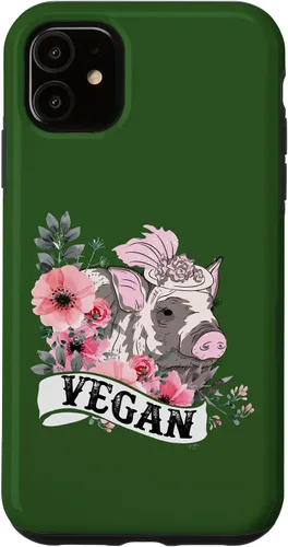 Vista 5 de iPhone 14 Vegan Pig Beautiful Vegan Lover Costume Case