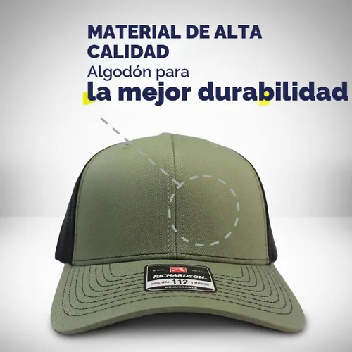 Vista 4 de Gorra de béisbol personalizada Gallo Sombra Gallo Silueta Bordado Malla Poliéster Diseño negro y gris jaspeado.