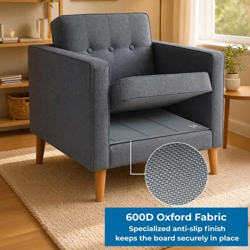 Vista 8 de Tabla de apoyo para cojín de silla para asiento caído (17 x 22), paquete de 2 Seat Support Under Cushions - 8mm Engineered Wood for Recliner &