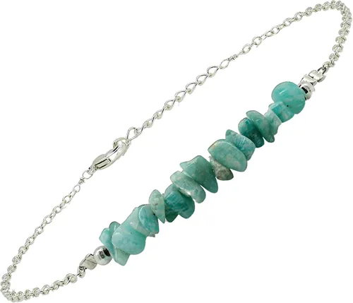 Vista 2 de Gempires - Pulsera de barra de chips naturales, cristales curativos de energía, regalo de cumpleaños, joyería de piedras preciosas de 8 pulgadas