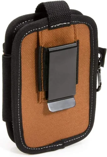 Vista 3 de Dickies Bolsa grande para teléfono con 2 compartimentos, clip de acero de ajuste universal para cinturón de herramientas, correa de seguridad sobre