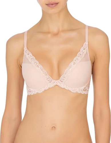 Vista 67 de Natori - Sujetador de encaje para mujer con inmersión, diseño de plumas Cafe