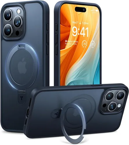 Vista 9 de TORRAS Funda magnética para iPhone 13 Pro Max de 6.7 pulgadas [compatible con Magsafe] con soporte, [protección contra caídas de grado militar] a