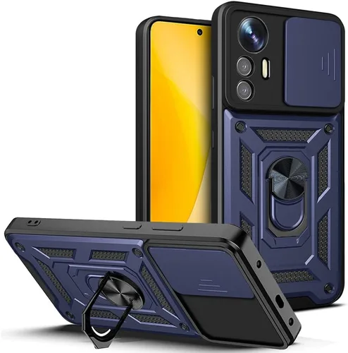 Vista 202 de Compatible con Tecno Pova Neo 2 Bracket Shell, con cubierta deslizante para lente de cámara compatible con Tecno Pova Neo 2 LG6n Case Negro
