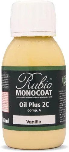 Vista 98 de Rubio Monocoat Muestra de Tinte y Acabado para Madera - Niebla 5% Aceite Plus Parte A Aceite de linaza para madera de secado rápido y ecológico