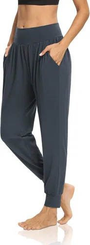 Vista 4 de DIBAOLONG - Pantalones deportivos holgados para mujer, para entrenamiento, yoga o descanso, cómodos, con bolsillos