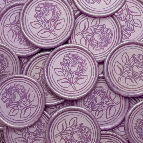 Vista 30 de 25 Piezas Calcomanías de Sellos de Cera Hechas a Mano, Sellos para Sobres, Calcomanías de Cera Autoadhesivas para Invitaciones de Fiestas de Boda