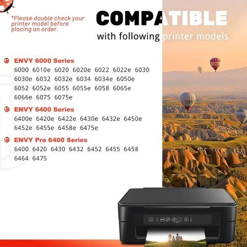 Vista 3 de COCCINK 67XL para HP Ink 67 XL Cartuchos de tinta Envy 6000 6052e 6055e 6065e 6058 6400 6455e 6458e Envy Pro 6000 6400 Impresoras Tinta de impresora