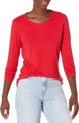 Vista 34 de Amazon Essentials Camiseta de manga larga y cuello redondo para mujer (disponible en tallas extragrandes)