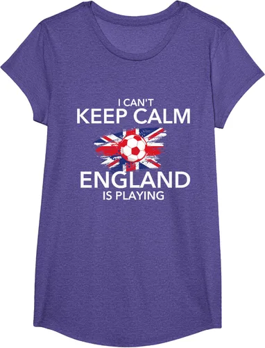Vista 20 de I Can't Keep Calm England Is Playing - Camiseta para amantes del fútbol, Negro