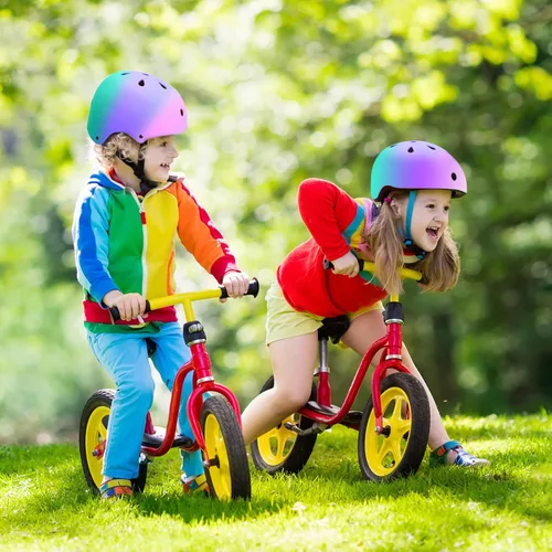 Vista 2 de Casco de bicicleta para niños de 2-3-5-8-14 años para niñas, niños, niños pequeños, niños y jóvenes, casco de bicicleta para niños pequeños