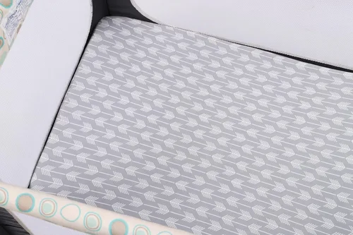 Vista 7 de Onacosht Pack n Play Sheets - Juego de 3 sábanas unisex para bebé, tejido elástico, portátil, de punto de jersey, funda de colchón para cuna