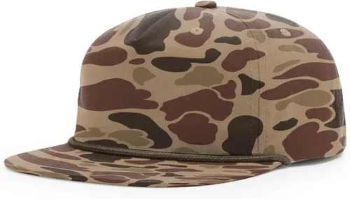 Vista 12 de Richardson 256 Umpqua 5 Panel UPF 50+ Gorras Snapback Premium con Clasificación Cuerda de moca oscuro / caqui