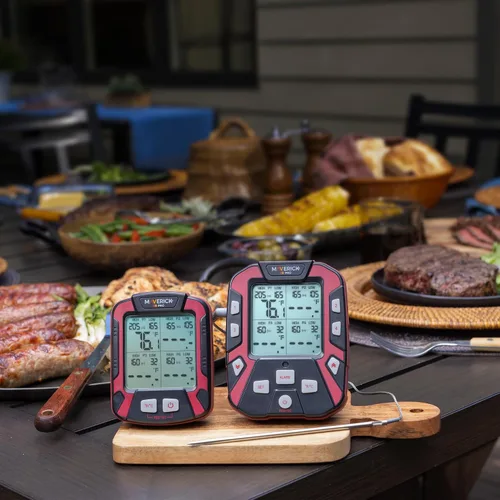 Vista 6 de Maverick XR-50 - Termómetro digital inalámbrico con 4 sondas para barbacoa y carne de SnS Grills