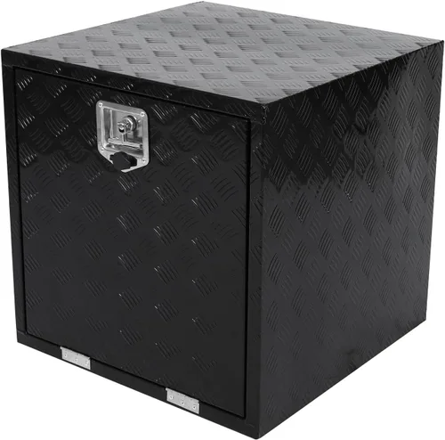 Vista 20 de confote Caja de herramientas chapada en aluminio resistente de 18 x 17 x 18 pulgadas, caja de herramientas para debajo de la carrocería, caja