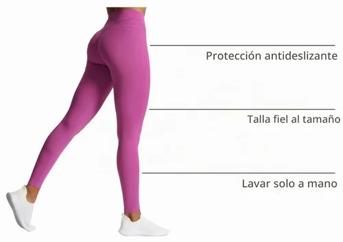 Vista 4 de Aoxjox Pantalones de yoga Luna para mujer de 26" Cattleya Púrpura