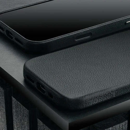 Vista 6 de Funda Premium de Piel TORRO Compatible con iPhone 17 de 6.3” 2025 – Funda Ultra Delgada con Amortiguación de Piel Genuina Compatible con MagSafe