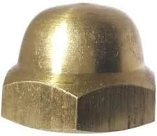 Vista 2 de 4-40 Tuercas de tapa de bellota, latón macizo, grado 360, acabado liso, cantidad 25 - de Fastener Depot, LLC