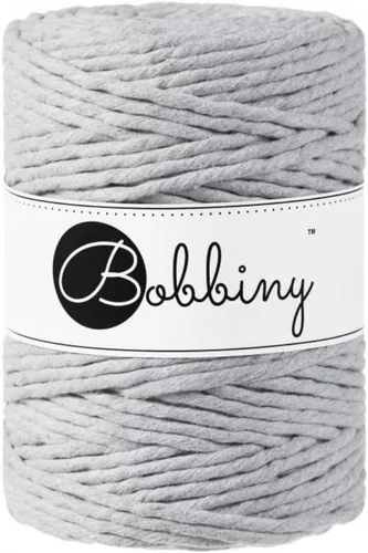 Vista 2 de Bobbiny Cordón de macramé XXL de 0.197 in de una sola capa (aguamarina), 108 yardas/330 pies (100% algodón reciclado)