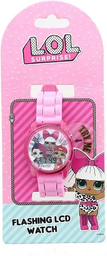 Vista 2 de MGA LOL Surprise - Reloj LCD intermitente, banda deportiva color rosa