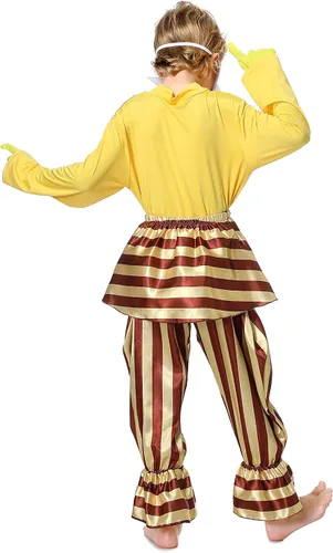Vista 2 de Disfraz de luna y sol, disfraz de payaso de dibujos animados, para Halloween, cosplay para niños