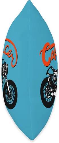 Vista 2 de American Cafe Racer Motorcycle Apparel and Merch Cafe Racer Biker Men Women Adult Teens Boys Girls Kids Youth Throw Pillow, 16x16, Multicolor