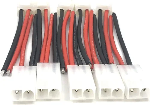 Vista 4 de FainWan 5 pares Ta-mi-ya Big Style Conector macho y hembra con cable de silicona suave de 3.937 in 14 AWG compatible con RC Speed Racing