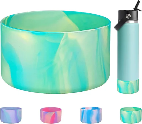 Vista 29 de HEYSKAY Protective Flask - Bota de silicona de 12 a 40 onzas para botella de agua Hydro Flask, y compatible con Stanley Tumbler, Yeti, Simple