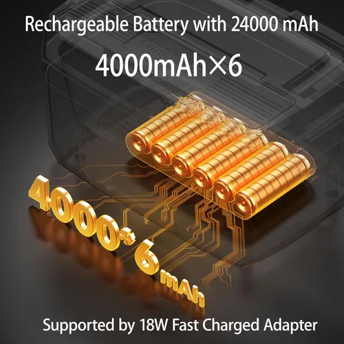 Vista 5 de Lonchera térmica con batería eléctrica inalámbrica para hombres, adultos, lonchera inalámbrica portátil, contenedor de alimentos, batería recargable