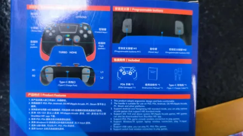 Vista 11 de RALAN Controlador inalámbrico azul compatible con Playstation 4ProSlimpara PS4 Dualshock 4 Gamepad con conector para auriculares y almohadilla táctil