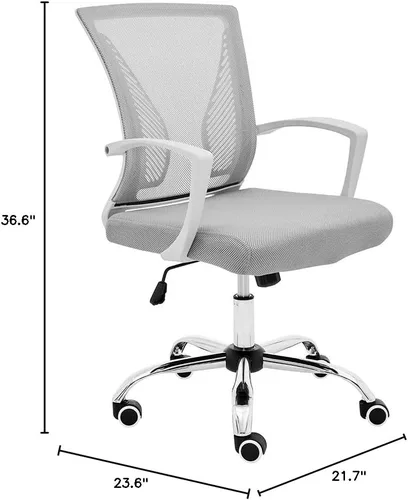 Vista 3 de Modern Home ZUNA-BKLIME - Silla de oficina, negro/lima Negro/Lime