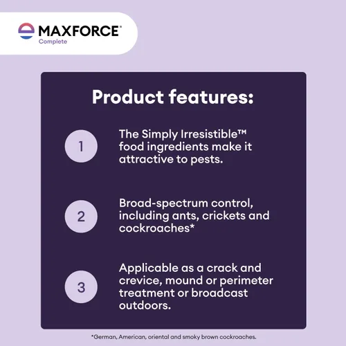 Vista 7 de Maxforce - Cebo granular completo para insectos de 4 libras, para uso en interiores y exteriores, matanza retardada para control de colonias, eficaz