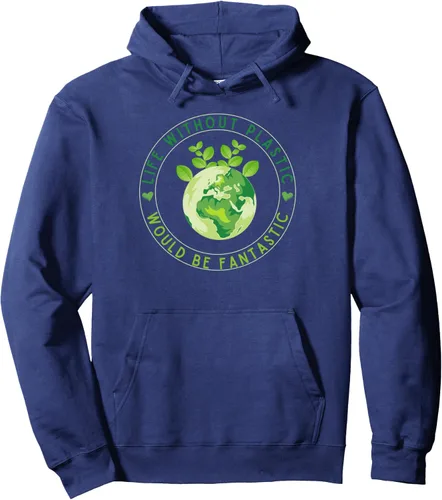Vista 6 de Life Without Plastic Ecology Planet Original Vegan Gift Pullover Hoodie