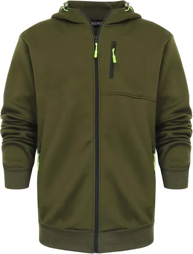 Vista 3 de Chaqueta de algodón para hombre, cuello casual, clásico, abrigo activo de otoño, abrigo de Navidad lavado gráfico
