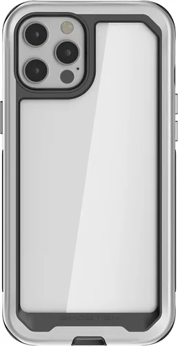 Vista 33 de Ghostek ATOMIC - Funda delgada para Galaxy S21 con parachoques de metal de aluminio y diseño trasero transparente, protección resistente que absorbe