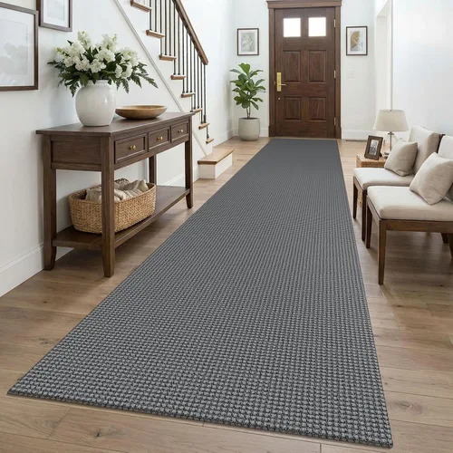 Vista 106 de KOZYFLY - Tapete para puerta de interior, lavable, pequeña, antideslizante, con respaldo de goma, felpudo de algodón para el hogar, color negro