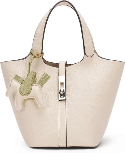 Vista 31 de Bolso de mano para mujer, de piel vegana, bolso de mano con asa superior, bolso de hombro con bolso pequeño desmontable