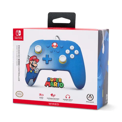 Vista 11 de PowerA Enhanced Wired Controller for Nintendo Switch - Mario Pop Art
