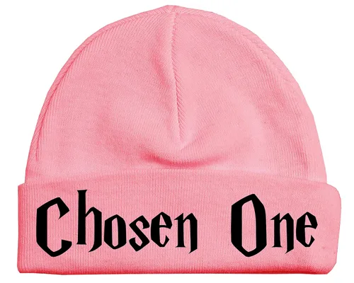 Vista 56 de Sombrero de bebé Wizard - Chosen One (tela negra - diseño dorado)