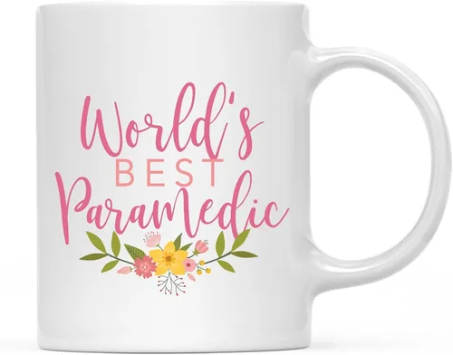 Vista 68 de Andaz Press Taza de café de 11 oz, regalo de broma de la mejor abbuela del mundo, diseño floral, paquete de 1