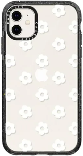 Vista 110 de Funda Impact de CASETiFY para iPhone 11 - Tiempo A Solas de Esther Kim - Negro Claro