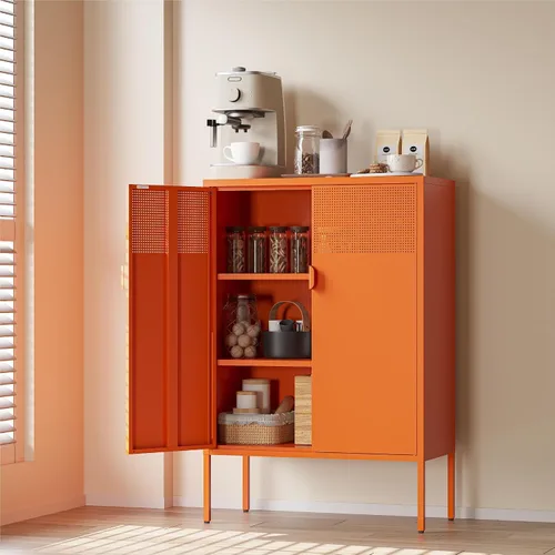 Vista 37 de COFaR Soporte de TV para televisores de hasta 75 pulgadas, consola multimedia de 40 pulgadas de largo con puertas de ventilación, centro de Negro