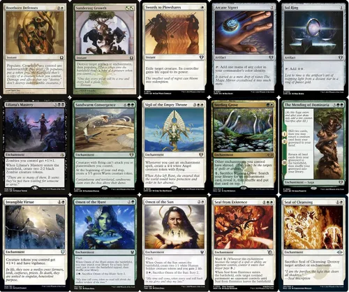 Vista 5 de Elite Commander Enchantments Deck - Zombie Reanimator - Abzan Black/White/Green - Anikthea, Hand of Erebos - EDH cEDH - 100 cartas - Magic The