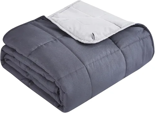 Vista 12 de Topcee Manta con peso (3 libras, 36 x 48 pulgadas), manta refrescante pesada para dormir, se aplica a 20-40 libras, manta suave y gruesa