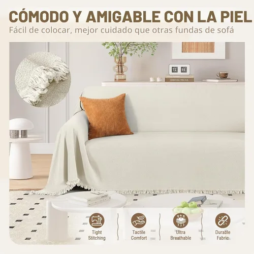 Vista 4 de TAOCOCO Fundas de sofá para mascotas, mantas resistentes para sofá de 3 cojines, fundas para sofá seccional, fundas tipo manta duraderas para sofá